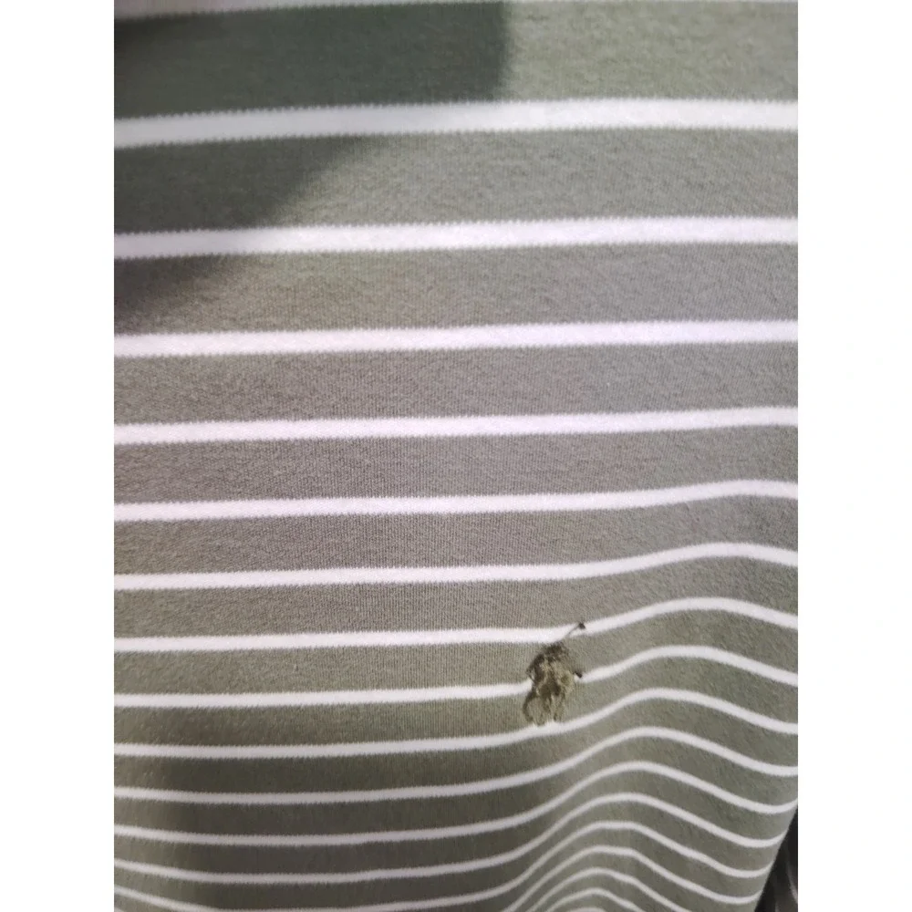 Polo Ralph Lauren Green Striped Polo Shirt 2XL